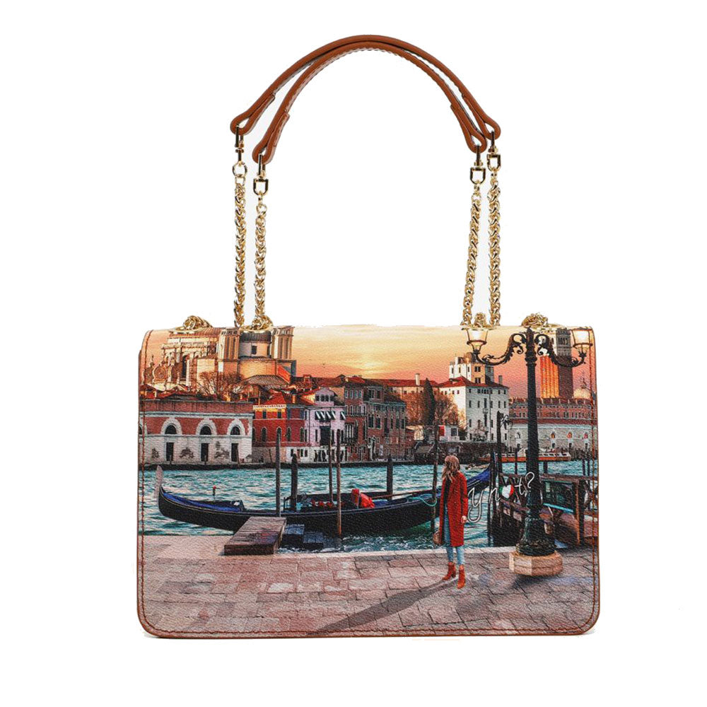 Borsa Donna a Spalla Y NOT YES-471 Venice Sunset