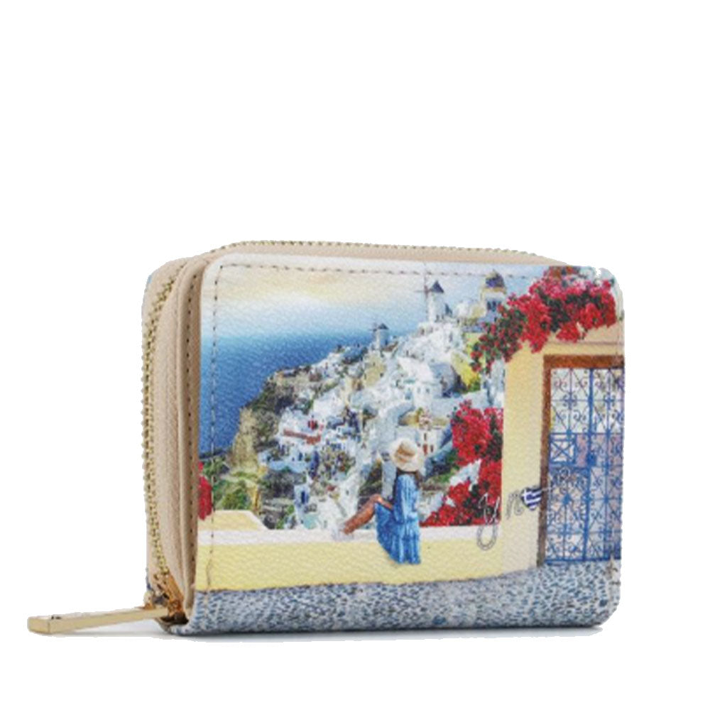 Portafoglio Donna Piccolo Y NOT YES-562 Stampa Greek Summer