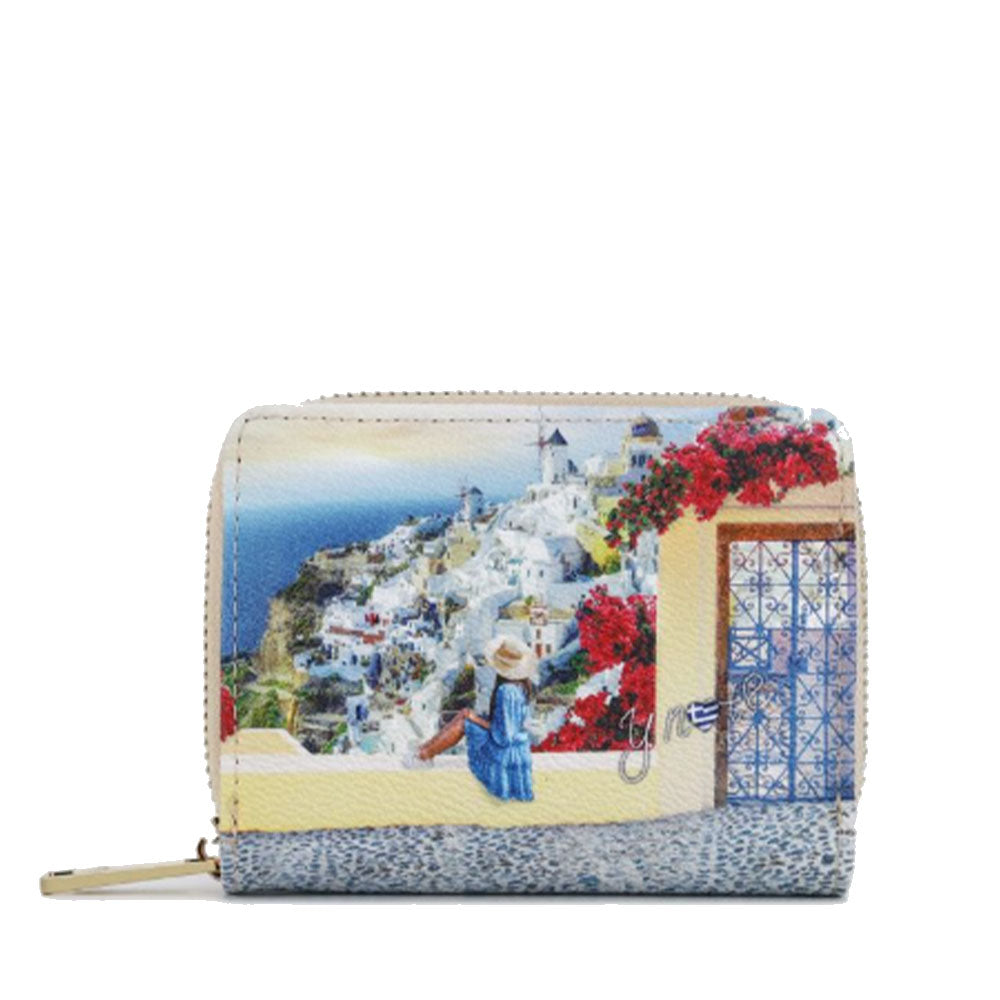 Portafoglio Donna Piccolo Y NOT YES-562 Stampa Greek Summer