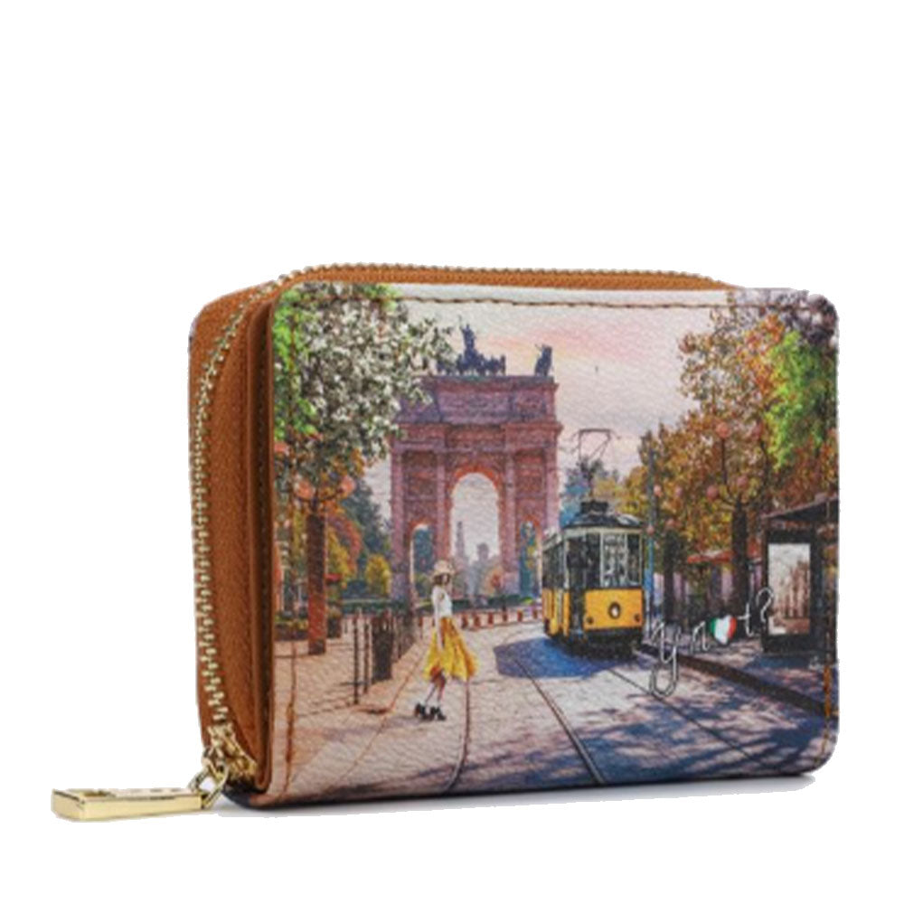 Portafoglio Donna Piccolo Y NOT YES-562 Stampa Spring in Milan