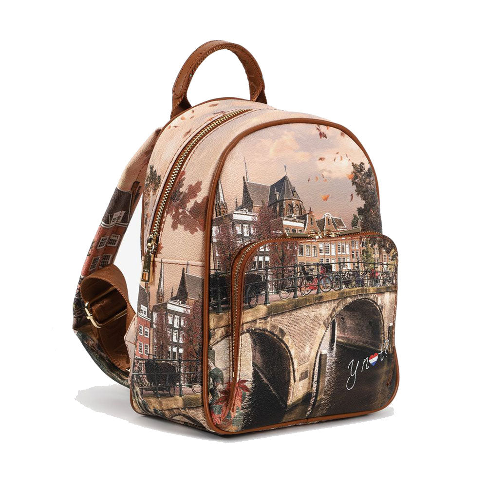 Y NOT YES-578 Damenrucksack mit Autumn River-Aufdruck