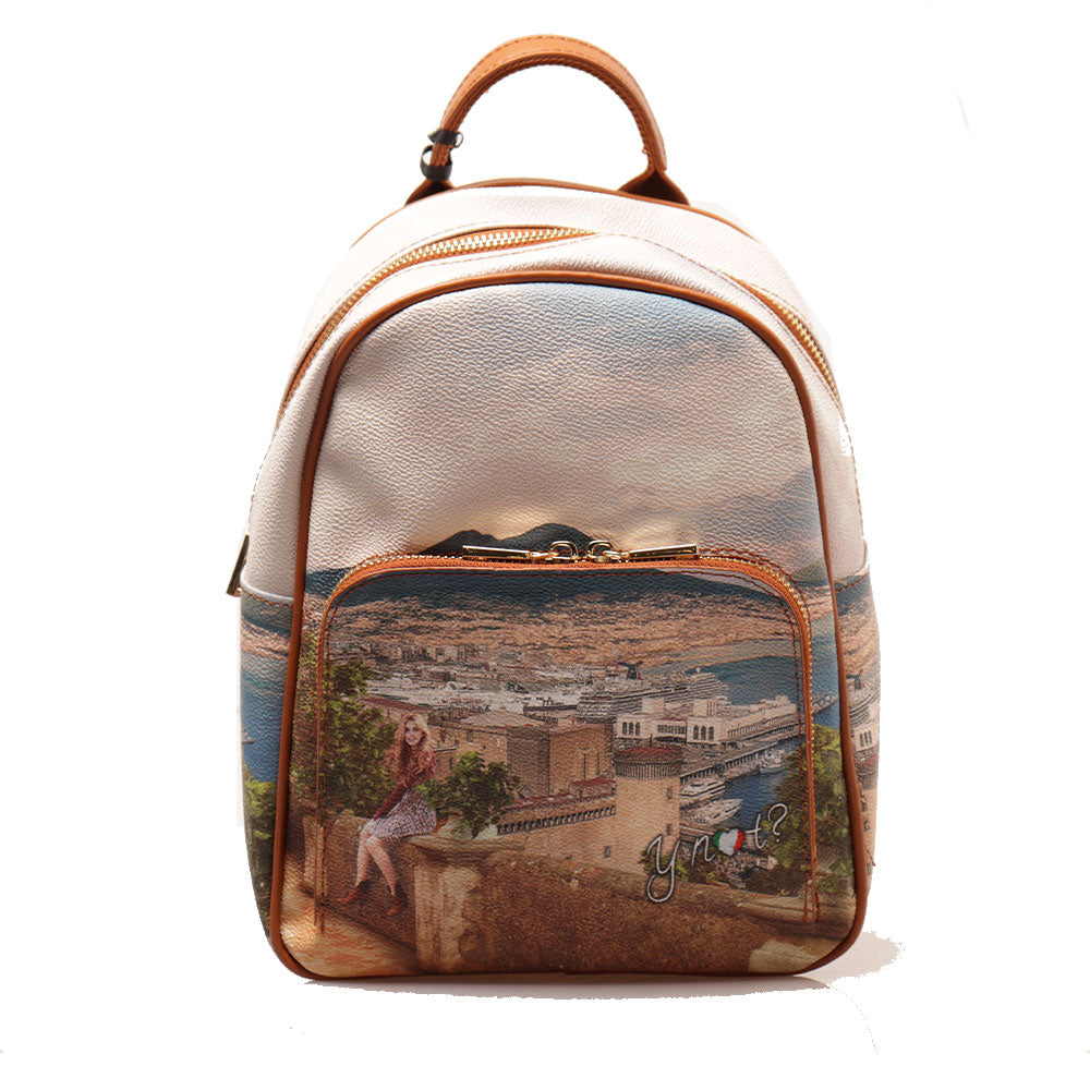 Y NOT YES-578 Damen Rucksack mit Zitronenbaum-Print