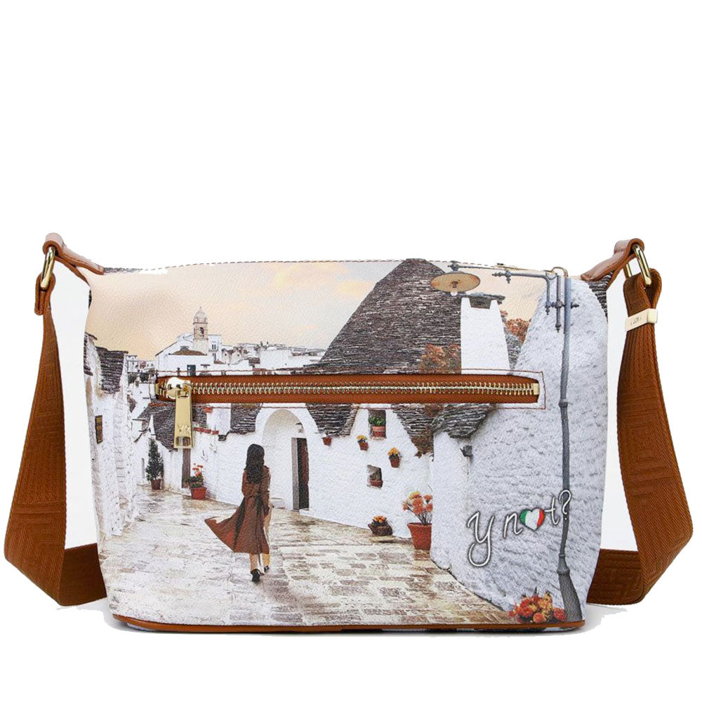 Borsa Donna Hobo Y NOT a Tracolla YES-592 Falla in Alberobello