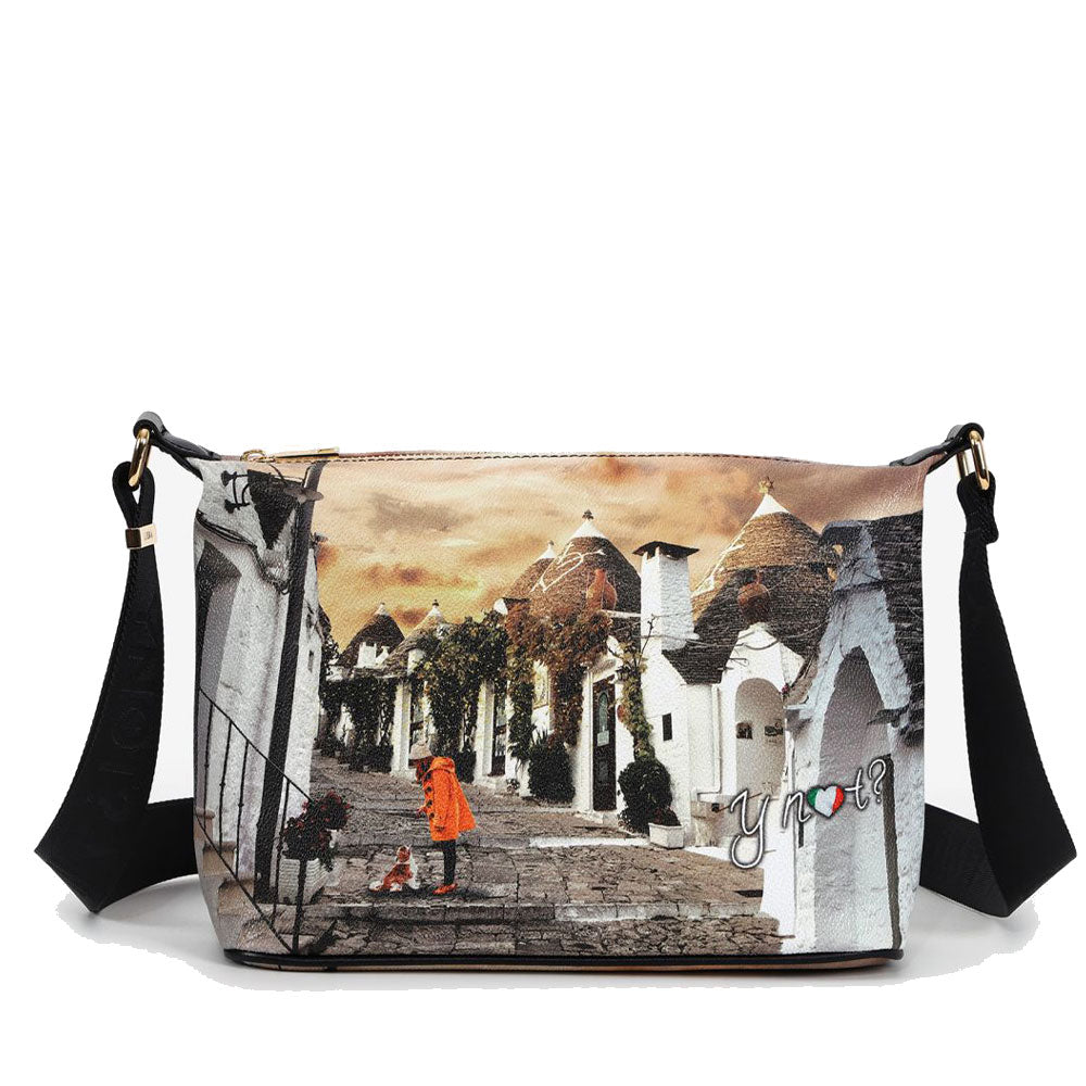 Borsa Donna Hobo  Y NOT a Tracolla YES-592 Life in Trulli