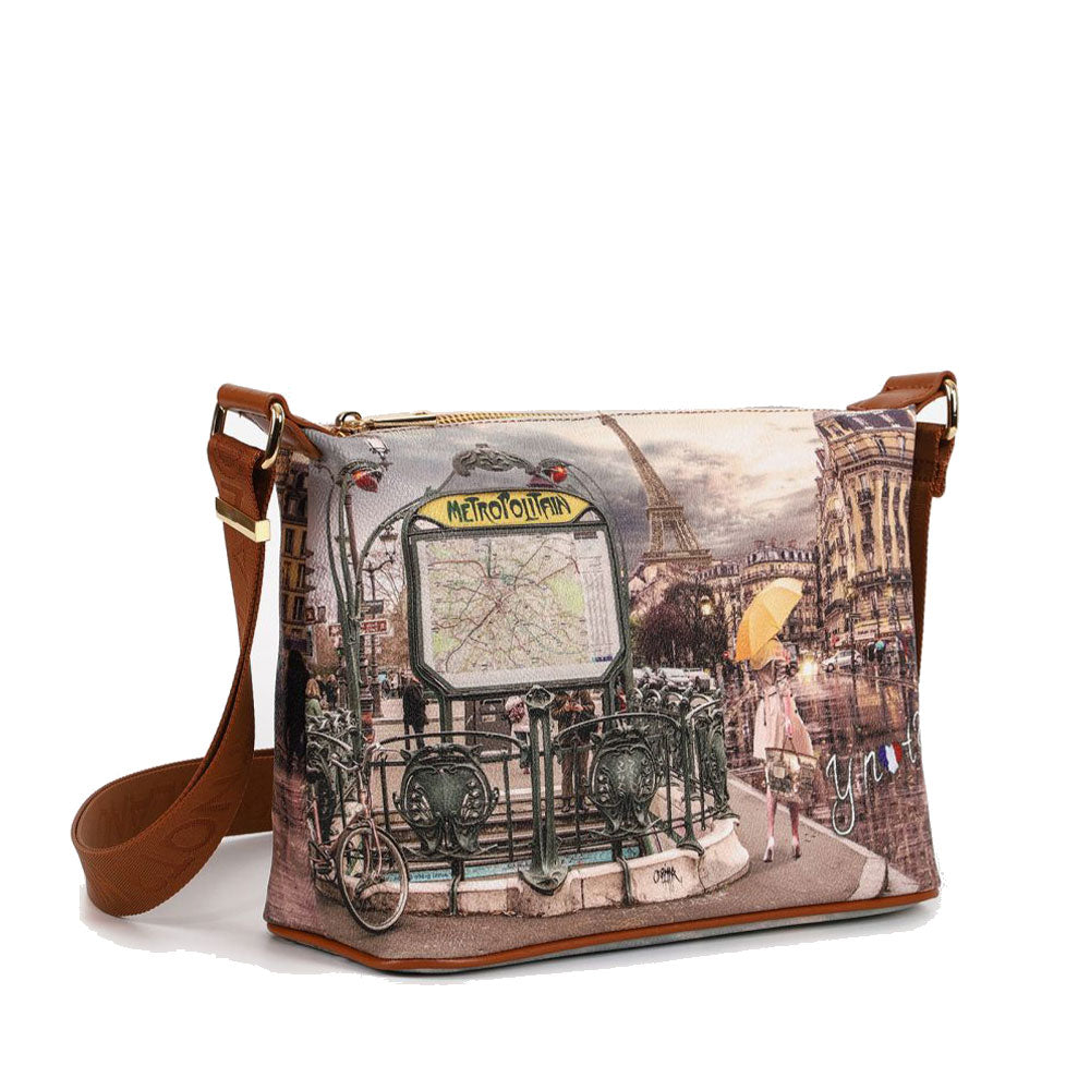 Borsa Donna Hobo  Y NOT a Tracolla YES-592 Metrò Paris