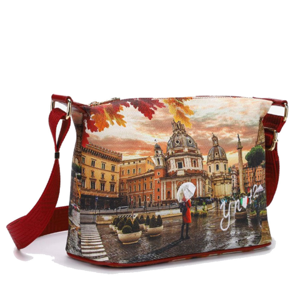 Borsa Donna Hobo  Y NOT a Tracolla YES-592 Rome Raining