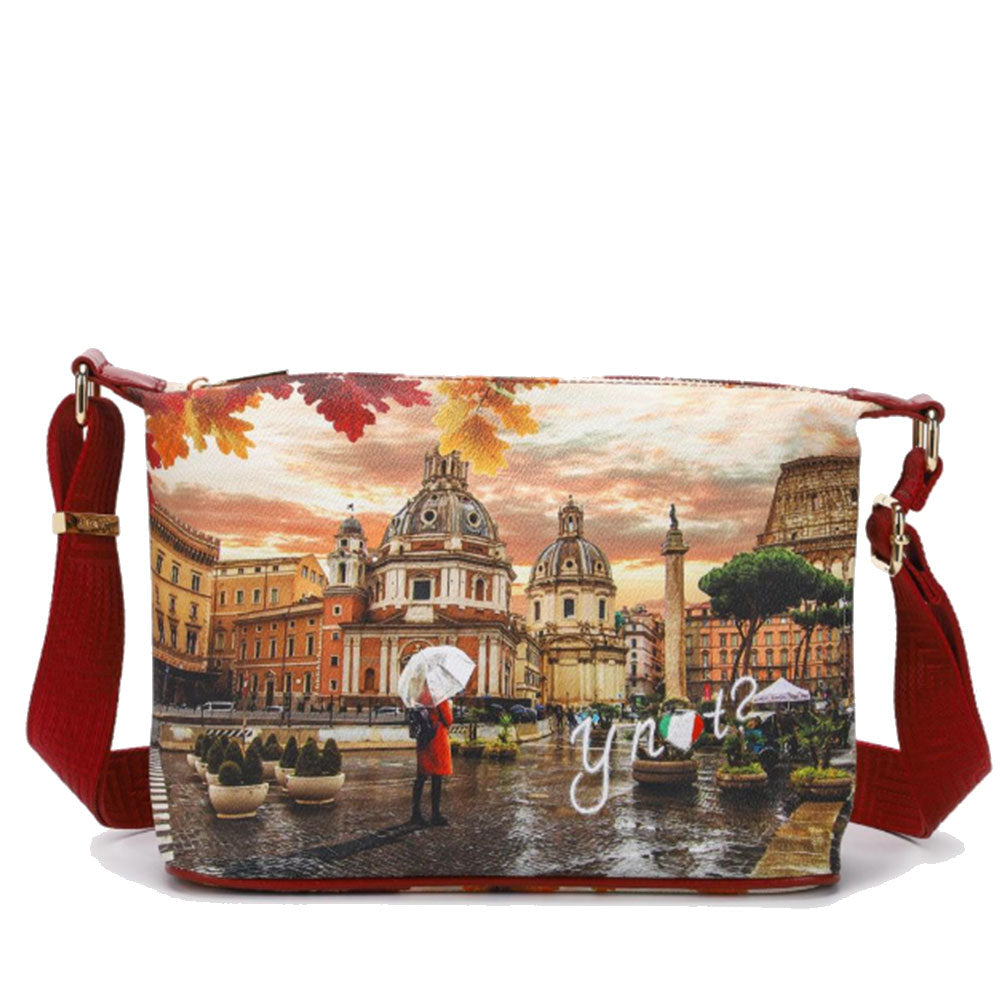 Borsa Donna Hobo  Y NOT a Tracolla YES-592 Rome Raining