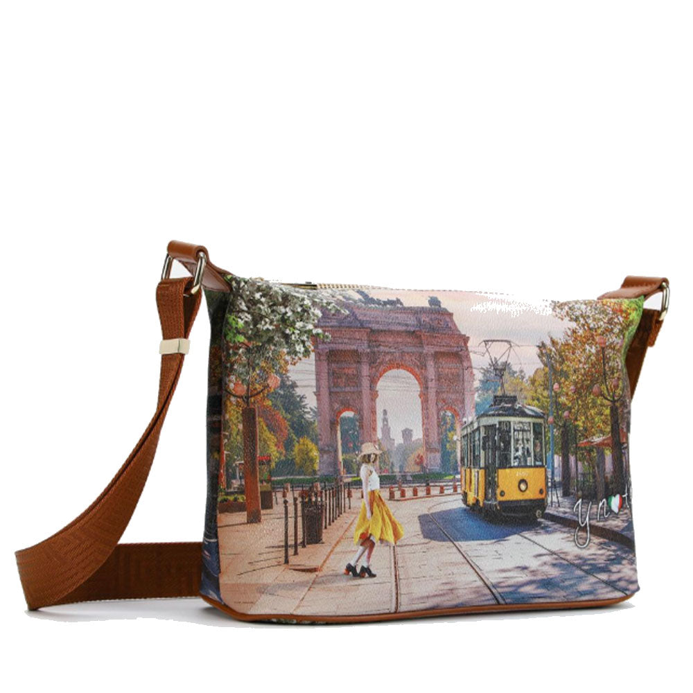 Borsa Donna Hobo  Y NOT a Tracolla YES-592 Spring in Milan