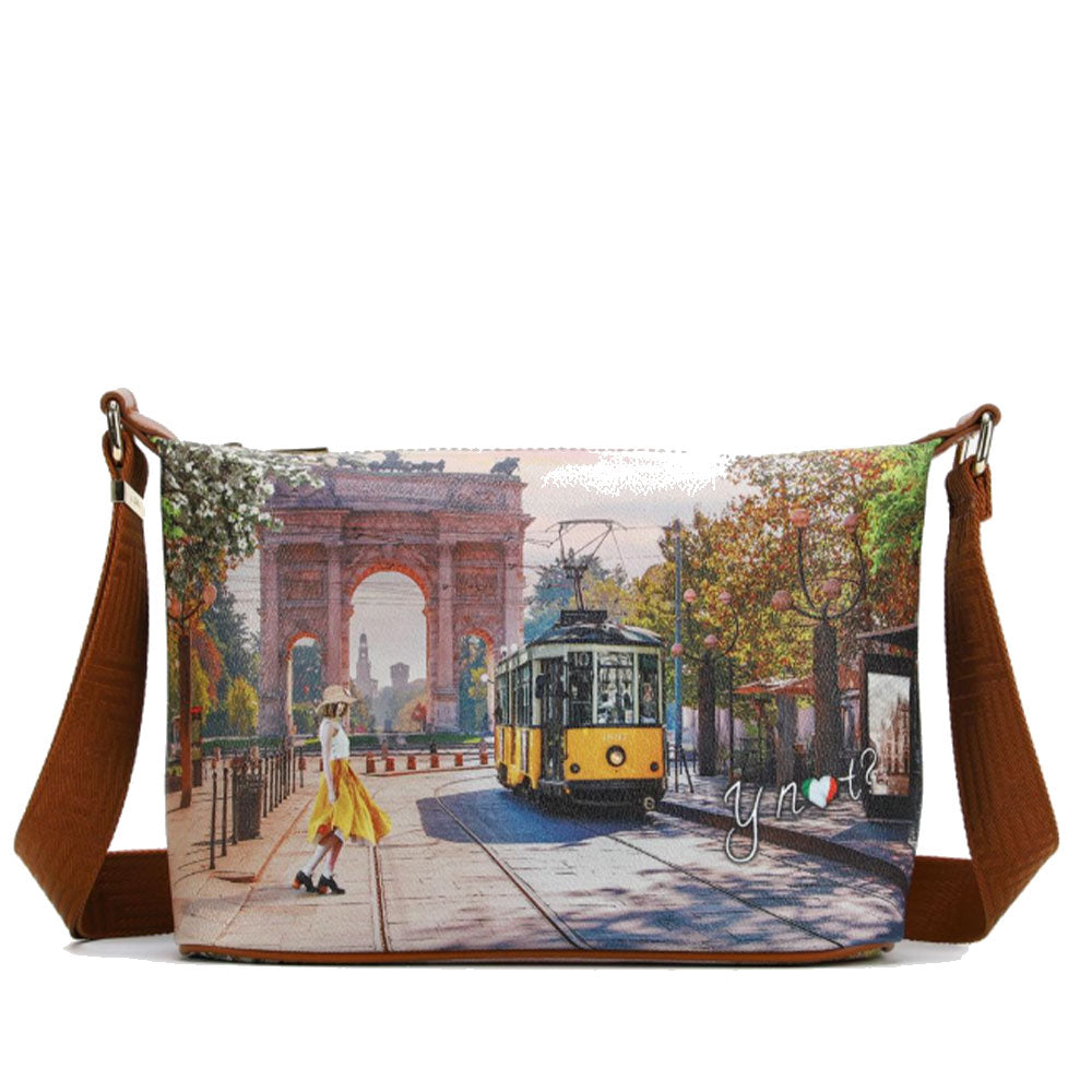 Borsa Donna Hobo  Y NOT a Tracolla YES-592 Spring in Milan