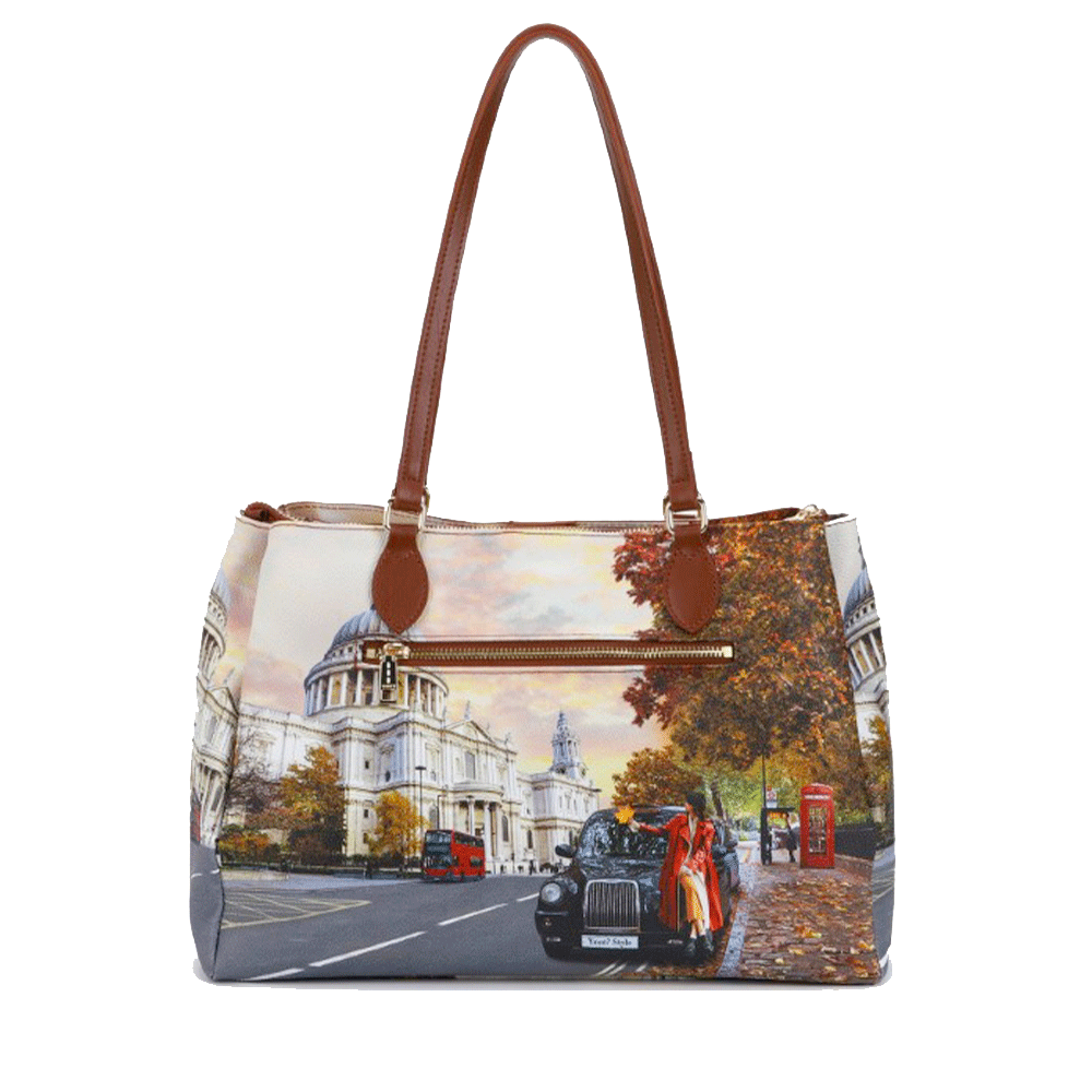 Borsa Donna a Spalla Y NOT Stampa London Tourist - YES-594
