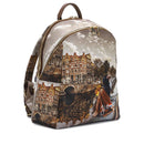 Y NOT Damen Rucksack mit Zwei Fächern YES-601 Autumn in Holland Print