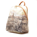 Y NOT Damen Rucksack mit Zwei Fächern YES-601 Etnea Print