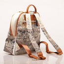 Y NOT Damen Rucksack mit Zwei Fächern YES-601 Etnea Print
