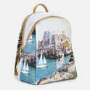 Zaino Donna Y NOT con Due Scomparti YES-601 Stampa Polignano Coast