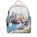 Zaino Donna Y NOT con Due Scomparti YES-601 Stampa Polignano Coast
