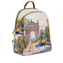 Zaino Donna Y NOT con Due Scomparti YES-601 Stampa Spring in Milan
