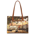 Borsa Donna Shopper a Spalla Y NOT YES-602 stampa Christmas Venice