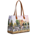 Borsa Donna Shopper a Spalla Y NOT YES-602 stampa Flower River