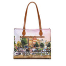 Borsa Donna Shopper a Spalla Y NOT YES-602 stampa Flower River