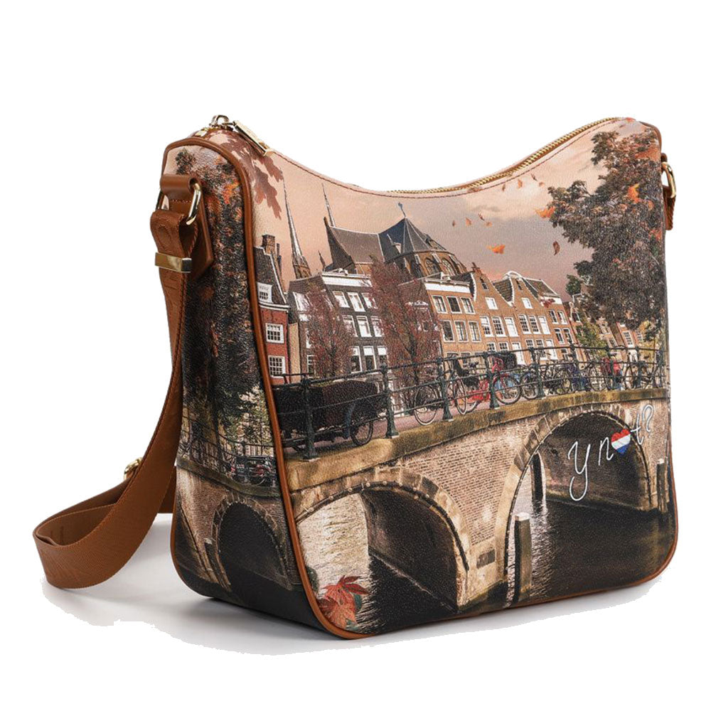 Borsa Donna  Y NOT Hobo Large a Tracolla YES-606 Autumn River