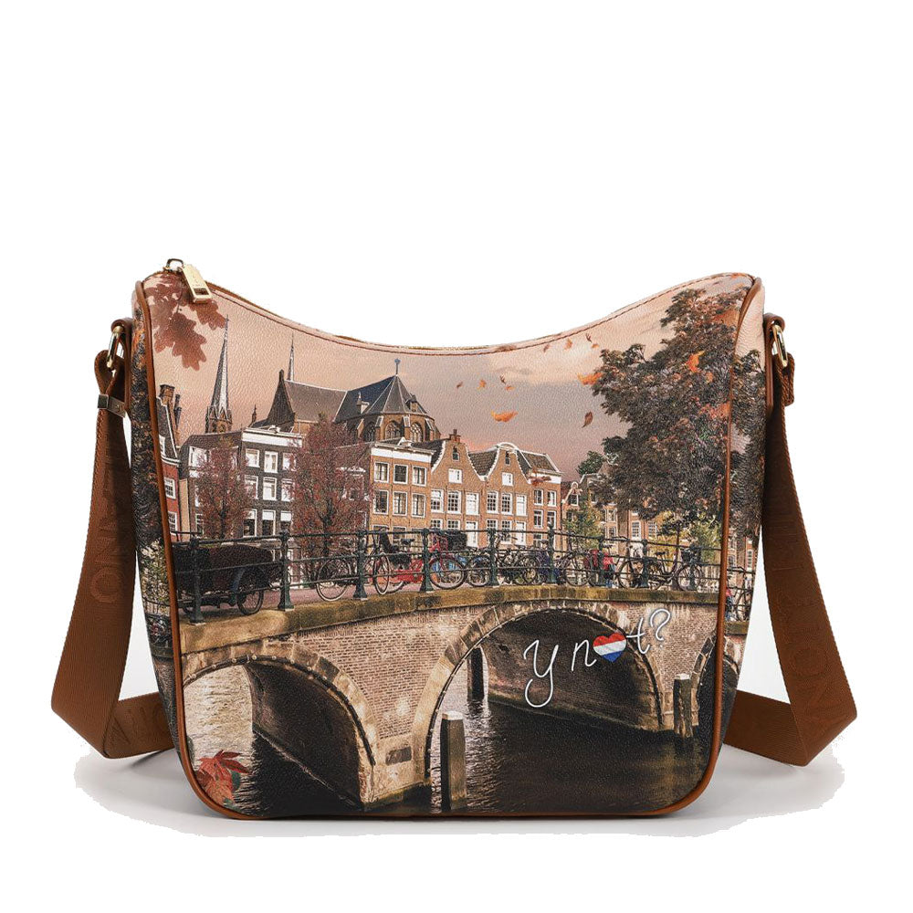 Borsa Donna  Y NOT Hobo Large a Tracolla YES-606 Autumn River