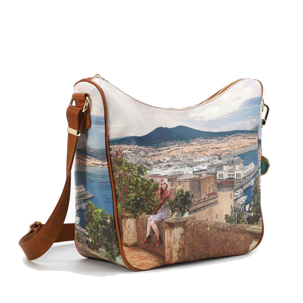 Borsa Donna  Y NOT Hobo Large a Tracolla YES-606 Lemon Tree
