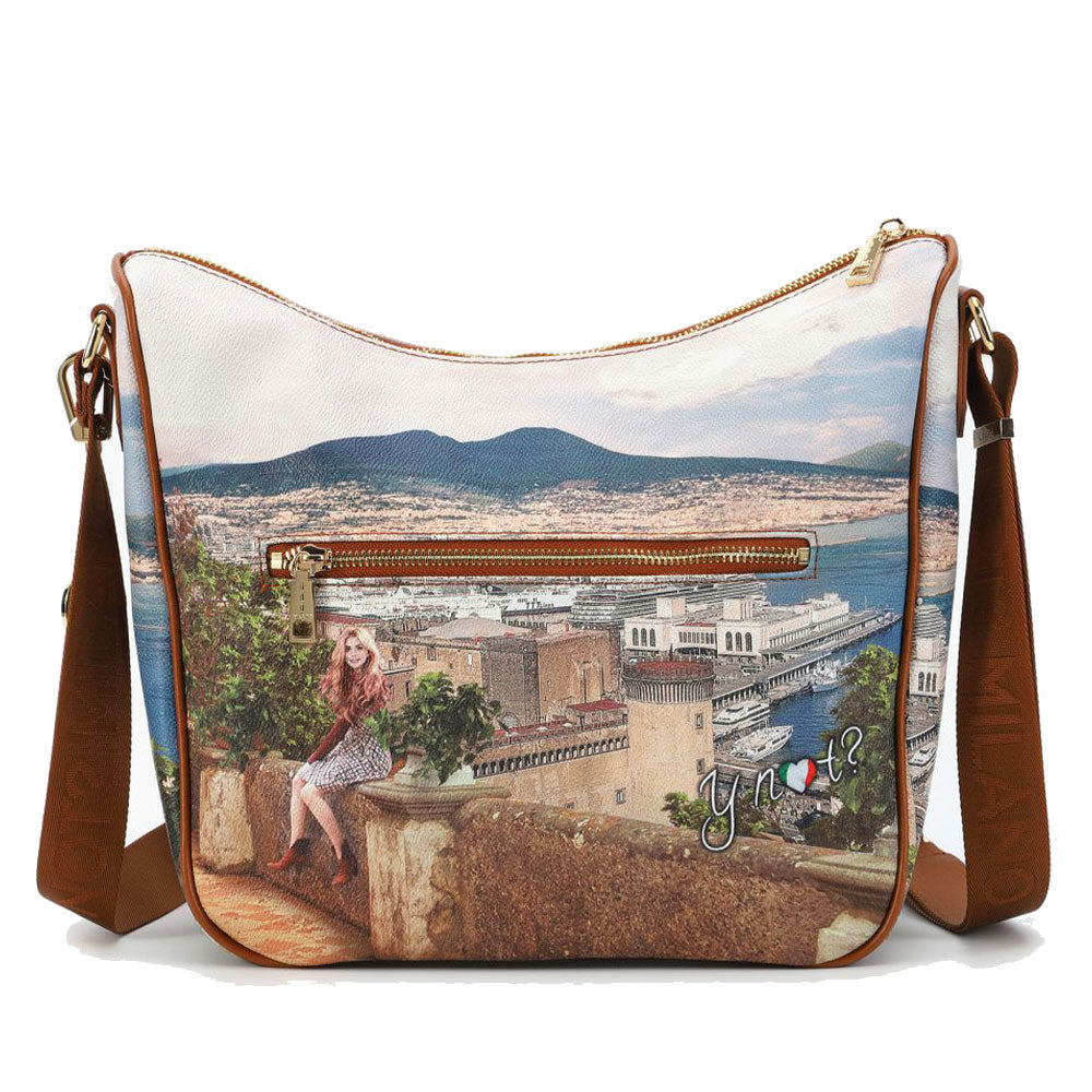 Borsa Donna  Y NOT Hobo Large a Tracolla YES-606 Lemon Tree