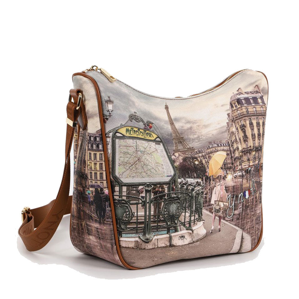Borsa Donna  Y NOT Hobo Large a Tracolla YES-606 Metrò Paris