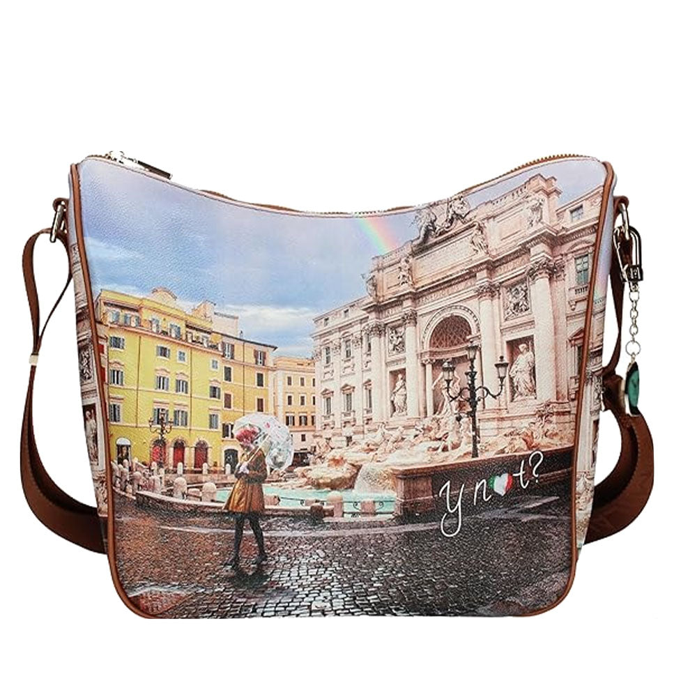 Borsa Donna Y NOT Hobo Large a Tracolla YES-606 Rainbow Rome