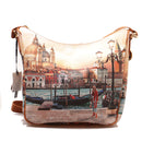 Y NOT Damen Hobo Große Umhängetasche YES-606 Venice Sunset