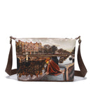 Y NOT Damen Hobo Easy Große Schultertasche YES-607 Autumn In Holland
