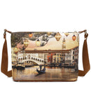 Y NOT Damen Hobo Easy Große Schultertasche YES-607 Christmas Venice