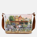 Borsa Donna Y NOT Hobo Easy Large a Tracolla YES-607 Flower River