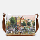Borsa Donna Y NOT Hobo Easy Large a Tracolla YES-607 Flower River