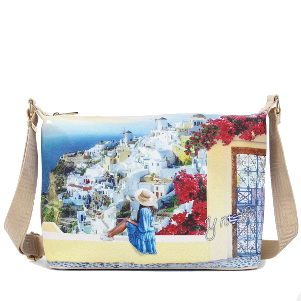 Borsa Donna Y NOT Hobo Easy Large a Tracolla YES-607 Greek Summer