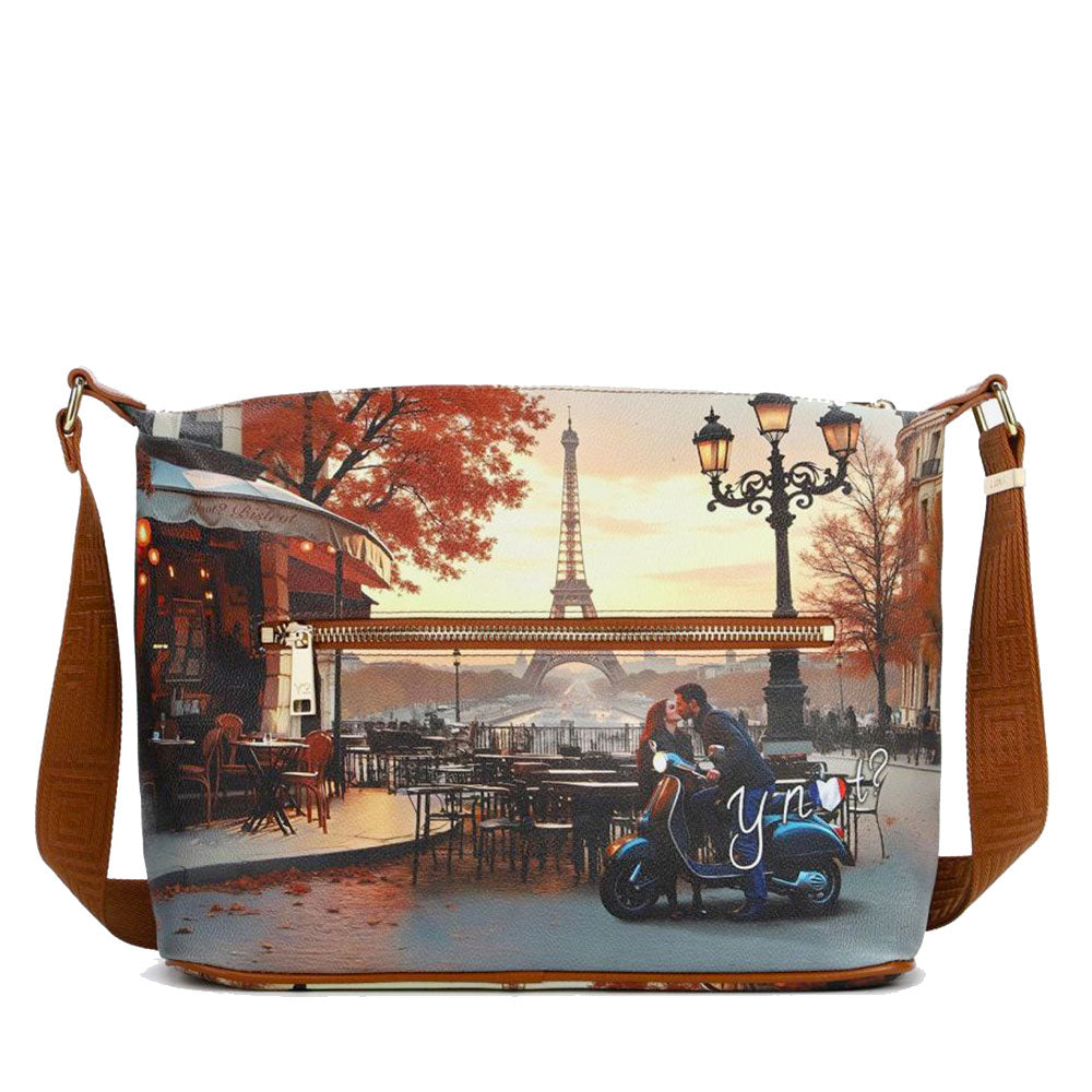 Damen-Hobo-Tasche Easy Large mit Umhängeriemen Y NOT YES-607 Kisses From Paris