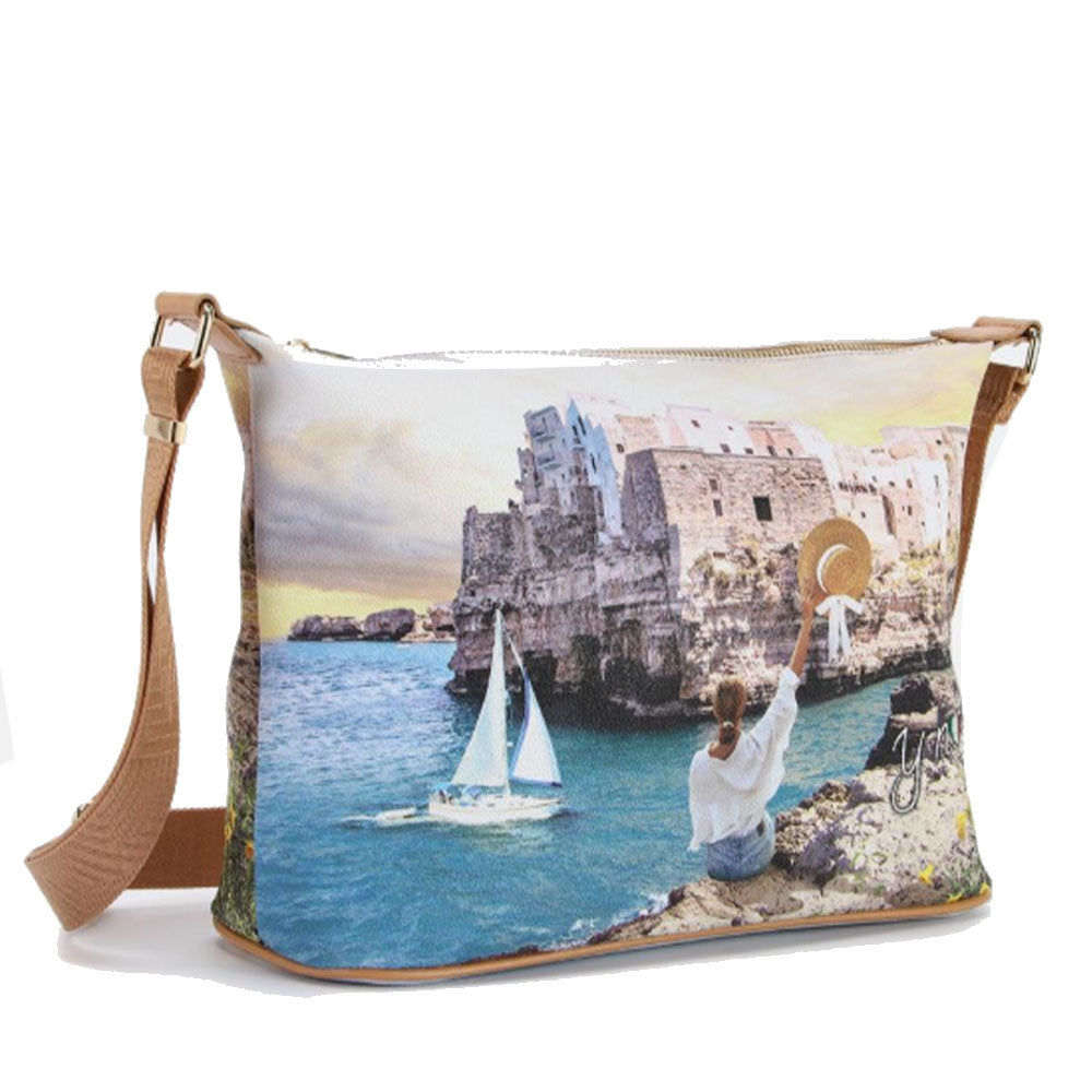 Borsa Donna Y NOT Hobo Easy Large a Tracolla YES-607 Polignano Coast
