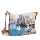Borsa Donna Y NOT Hobo Easy Large a Tracolla YES-607 Polignano Coast