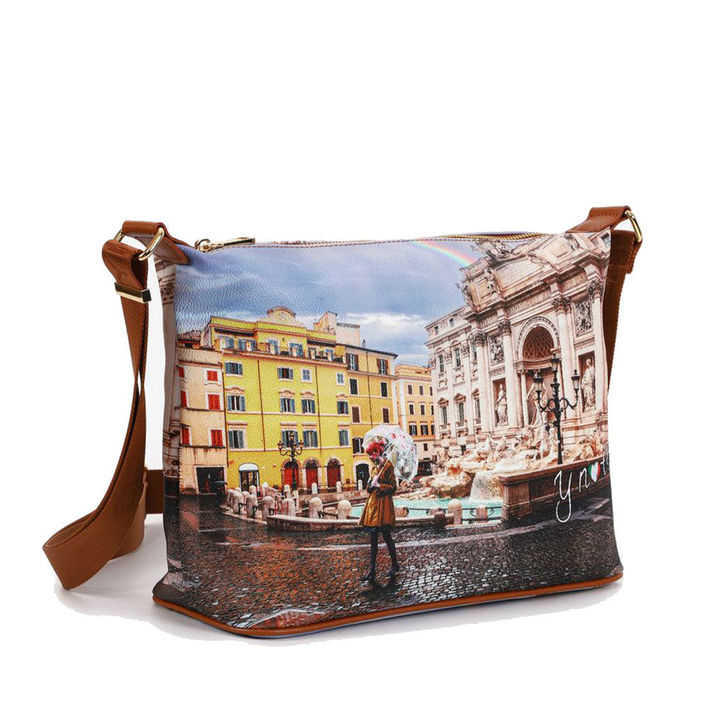 Borsa Donna Y NOT Hobo Easy Large a Tracolla YES-607 Rainbow Rome