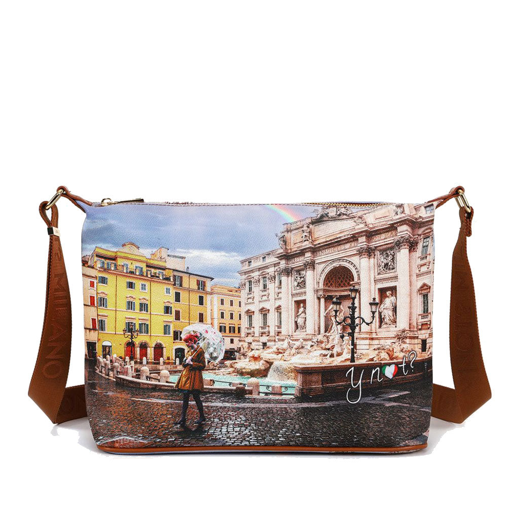 Borsa Donna Y NOT Hobo Easy Large a Tracolla YES-607 Rainbow Rome