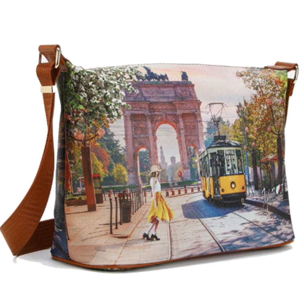 Borsa Donna Y NOT Hobo Easy Large a Tracolla YES-607 Spring in Milan