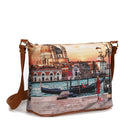 Y NOT Damen Hobo Easy Große Umhängetasche YES-607 Venice Sunset