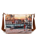 Y NOT Damen Hobo Easy Große Umhängetasche YES-607 Venice Sunset