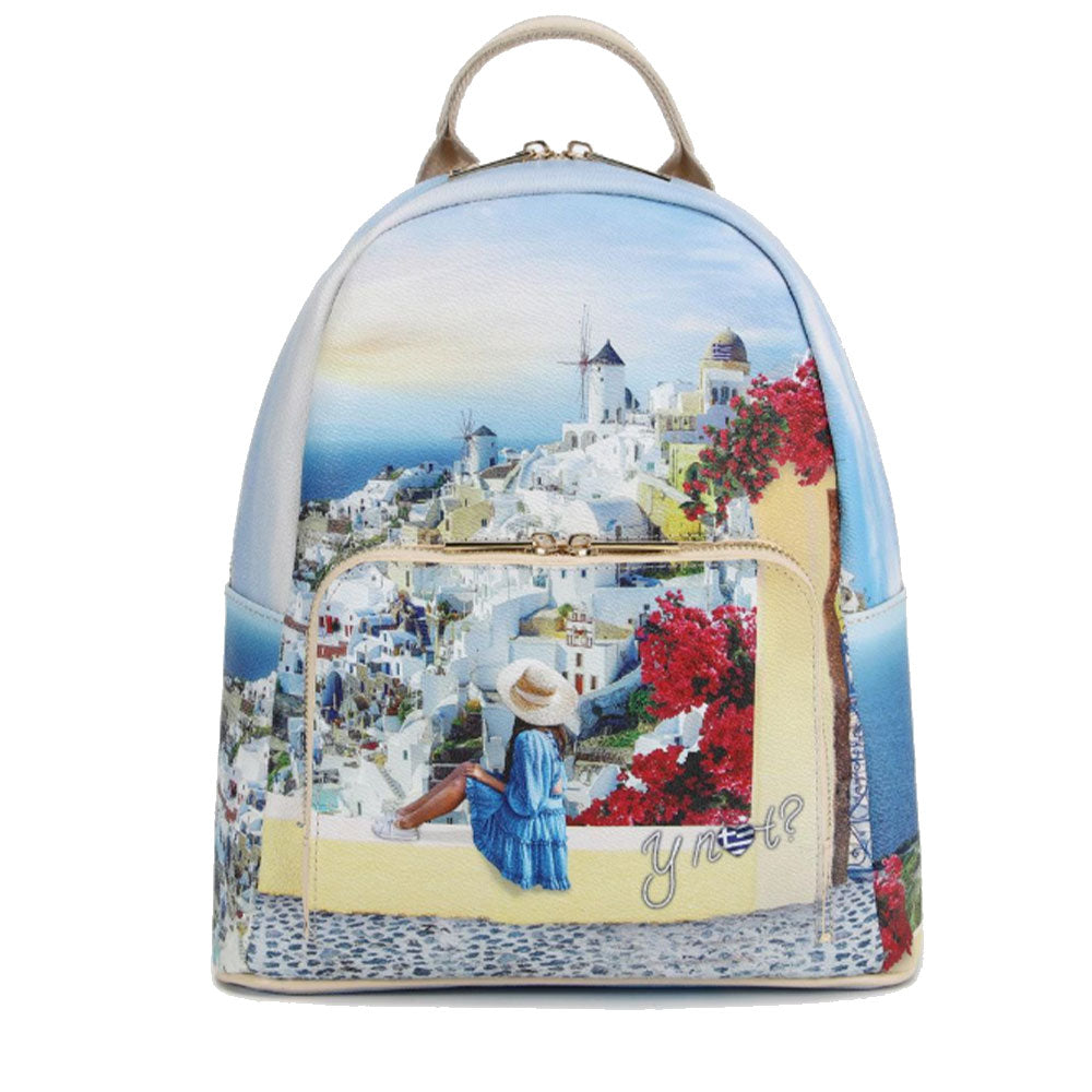 Zaino Donna Y NOT con Tasca Esterna YES-615 Greek Summer