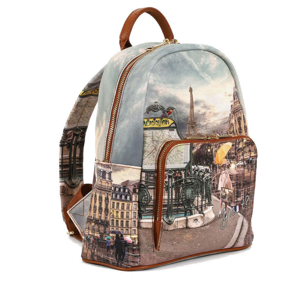 Y NOT Damenrucksack mit Außentasche YES-615 Metrò Paris