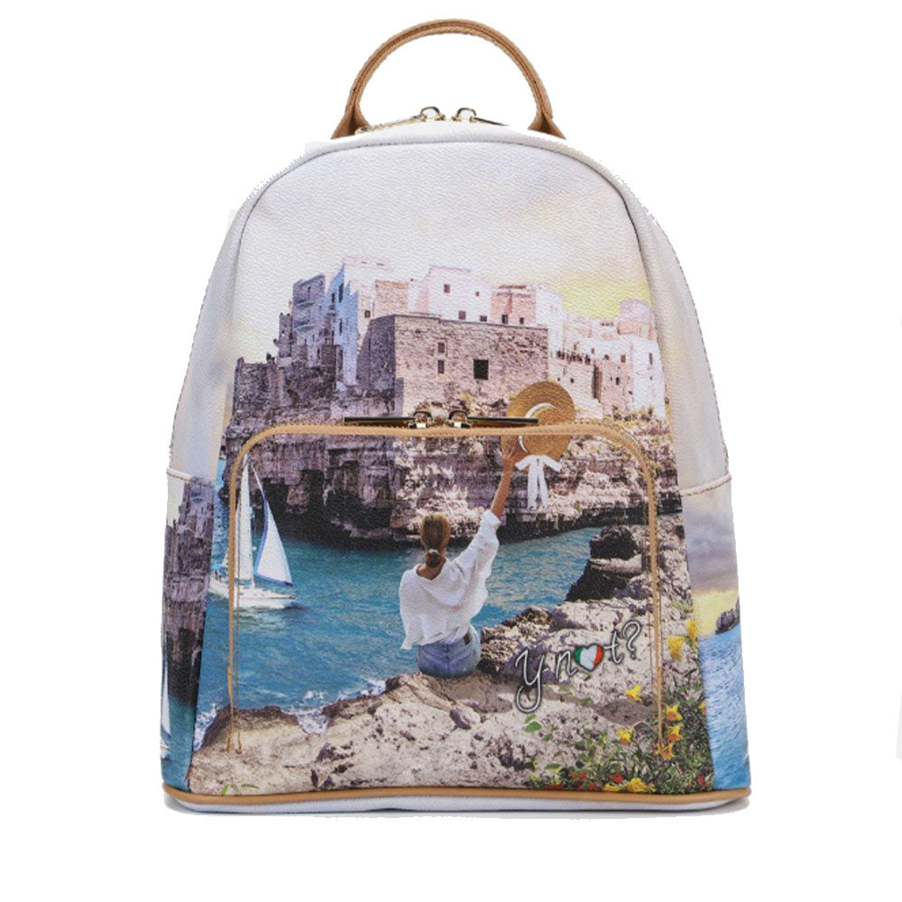 Zaino Donna Y NOT con Tasca Esterna YES-615 Polignano Coast