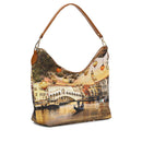 Y NOT Damen Hobo Schultertasche YES-618 Christmas Venice