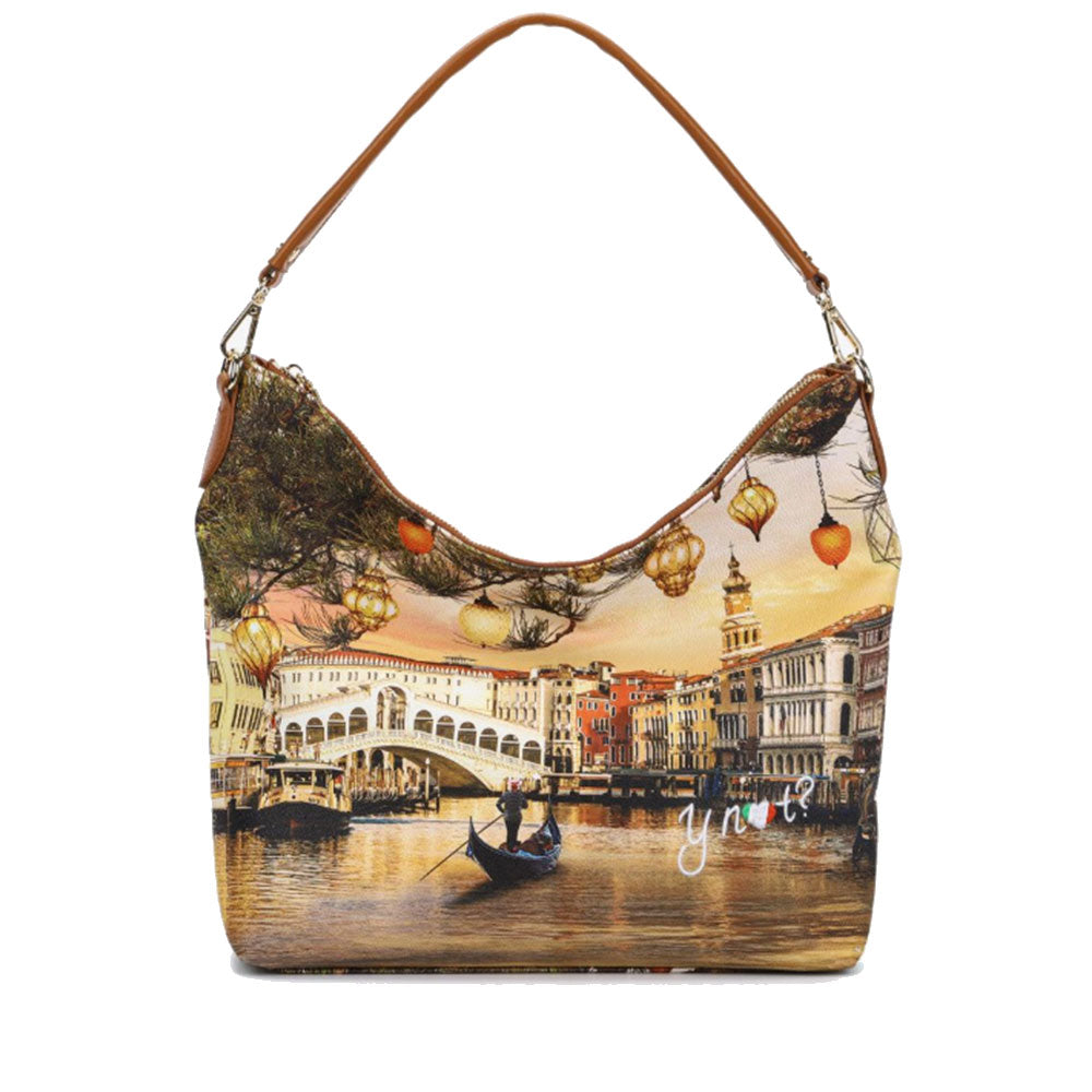 Borsa Donna Y NOT Hobo a Spalla YES-618 Christmas Venice