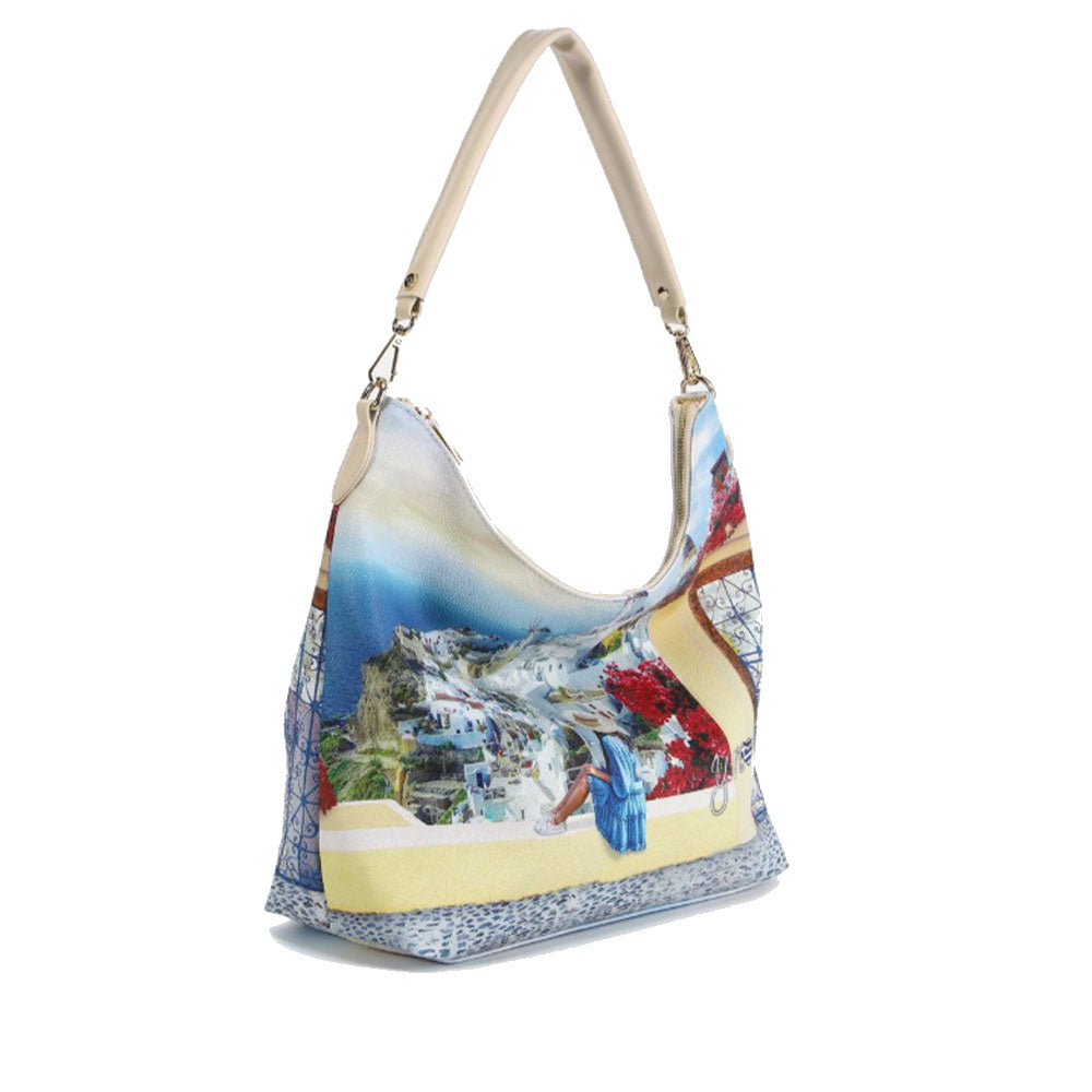 Borsa Donna Y NOT Hobo a Spalla YES-618 Greek Summer
