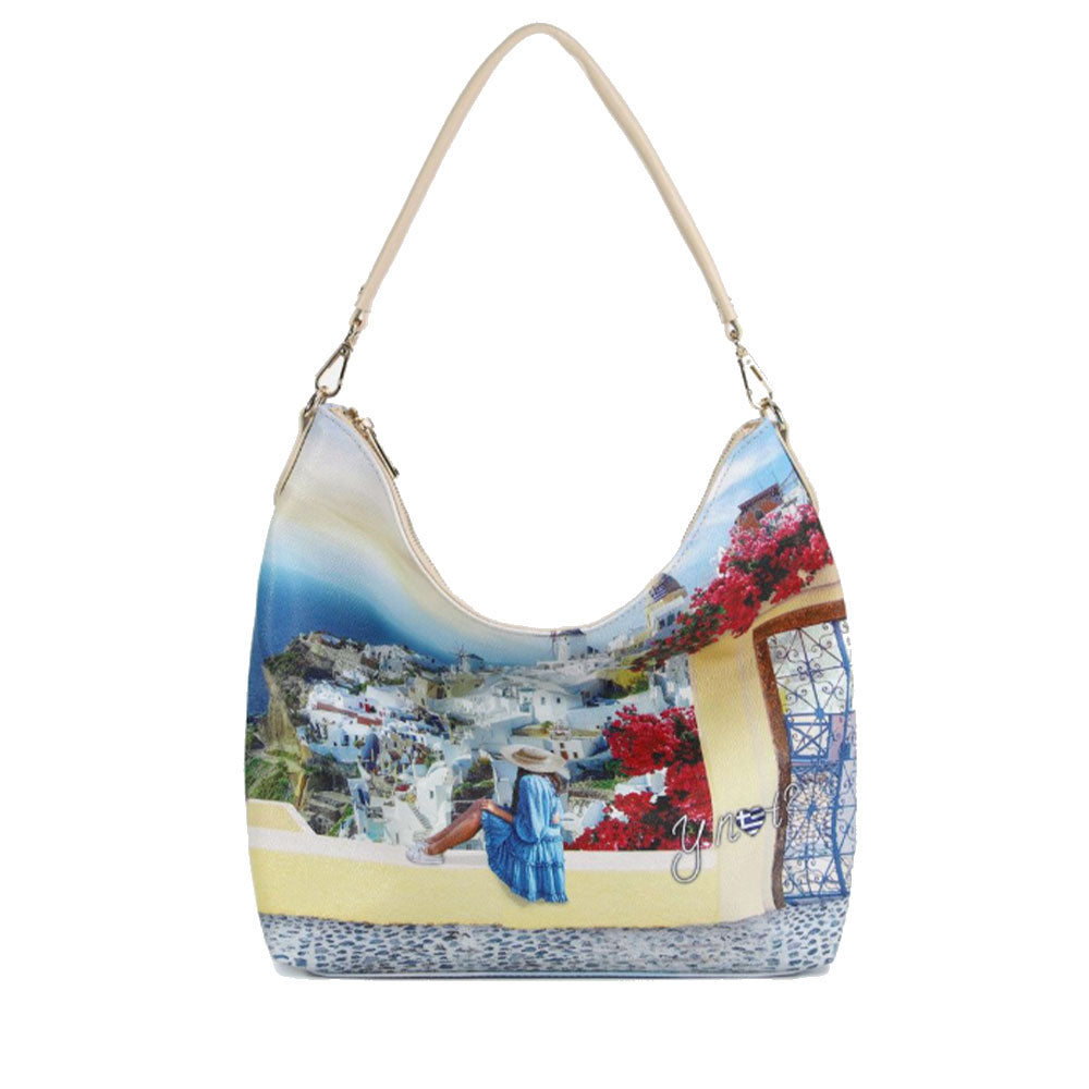 Borsa Donna Y NOT Hobo a Spalla YES-618 Greek Summer